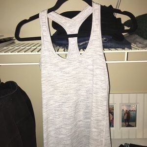 White lulu lemon tank top